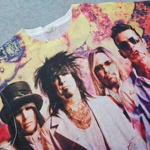 Motley Crue The Final Tour 2014-2015 All Over Print Shirt Mens Large Sublivie